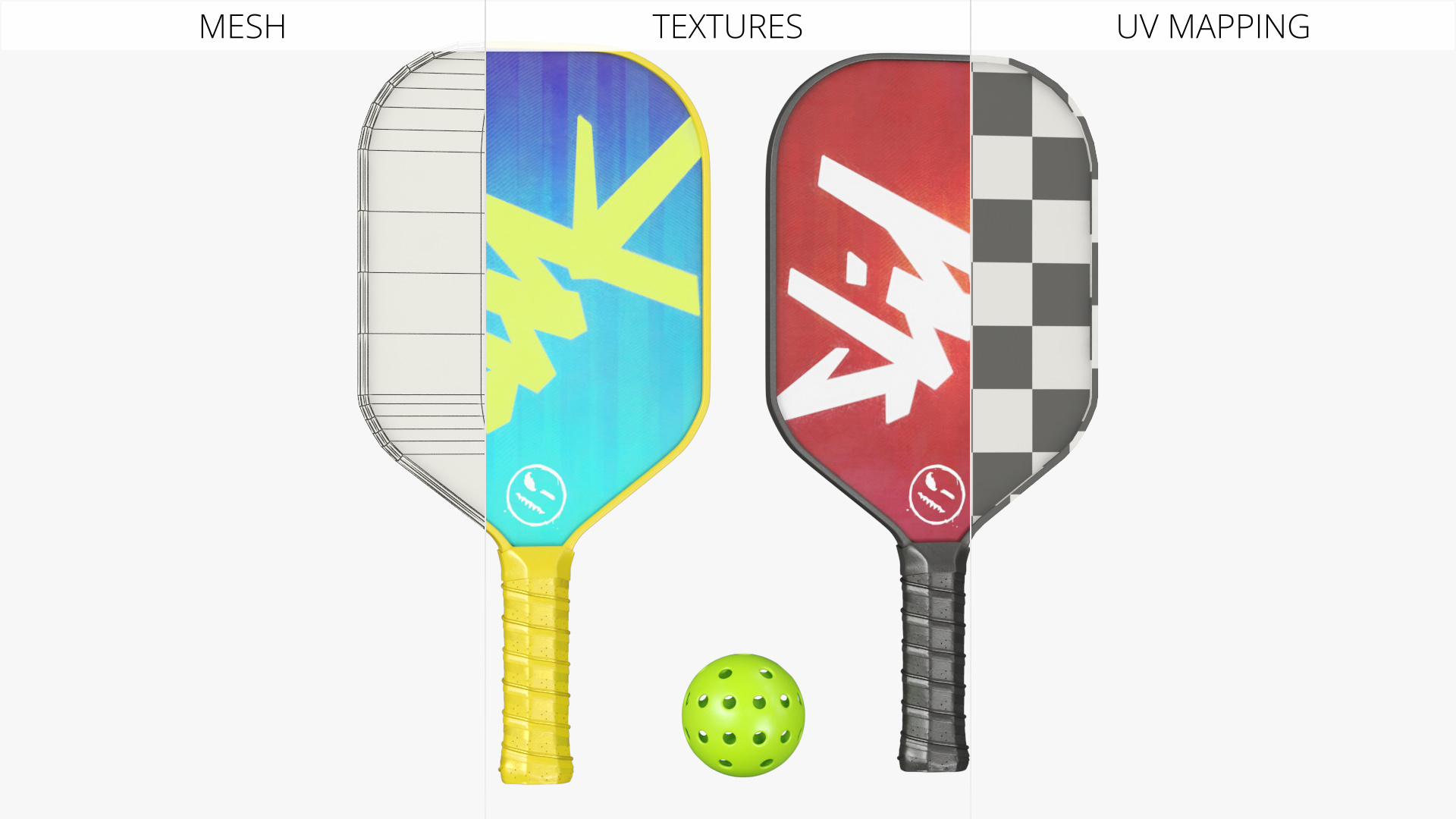 Pickleball Paddle Set with Ball and Rackets - view 7