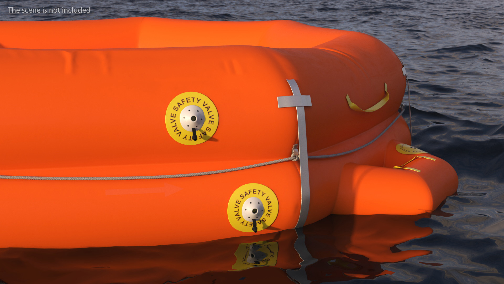 3D model Emergency Inflatable Life Raft