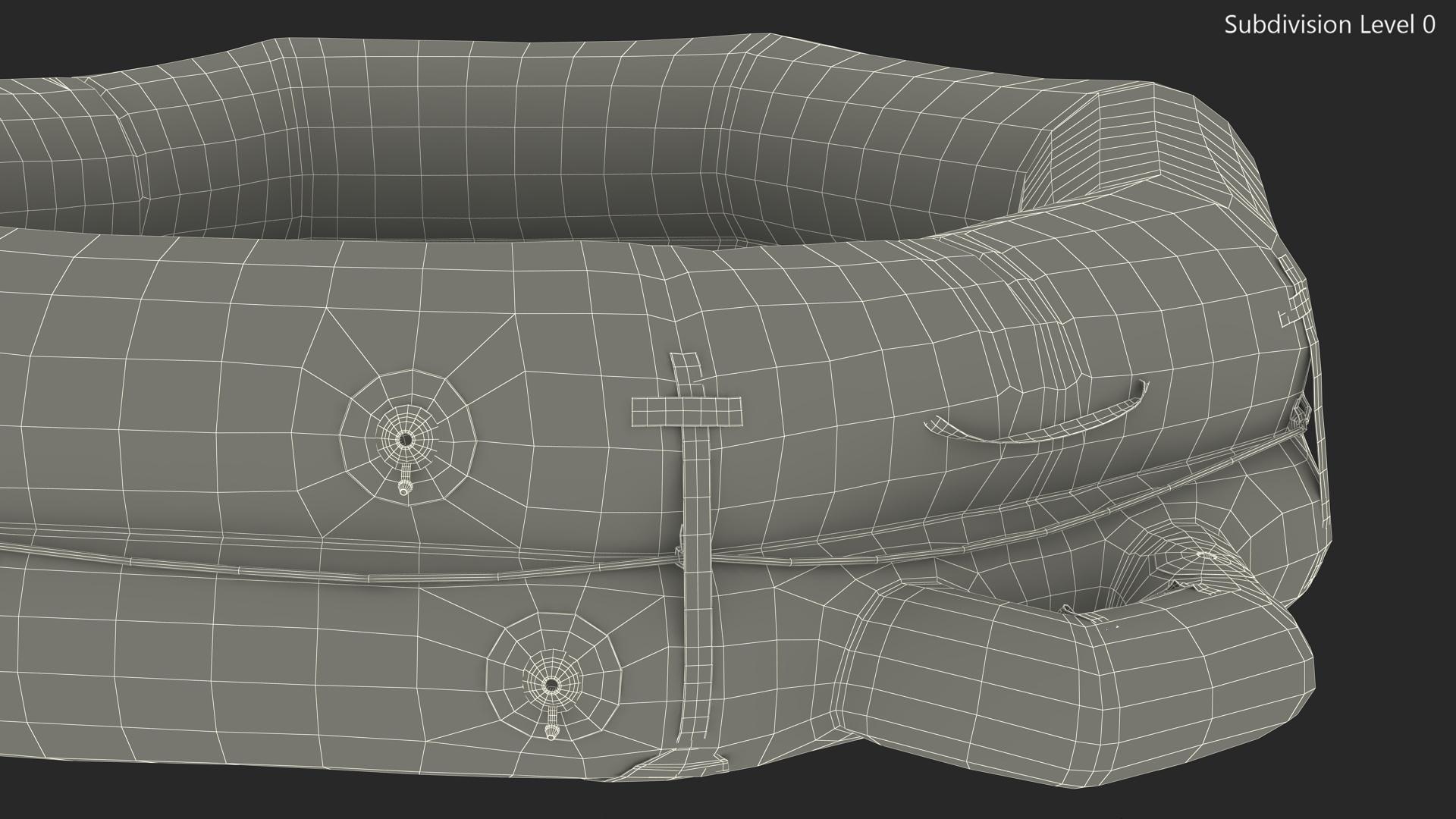 3D model Emergency Inflatable Life Raft