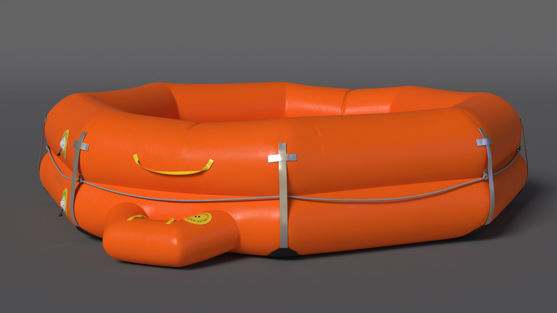 3D model Emergency Inflatable Life Raft