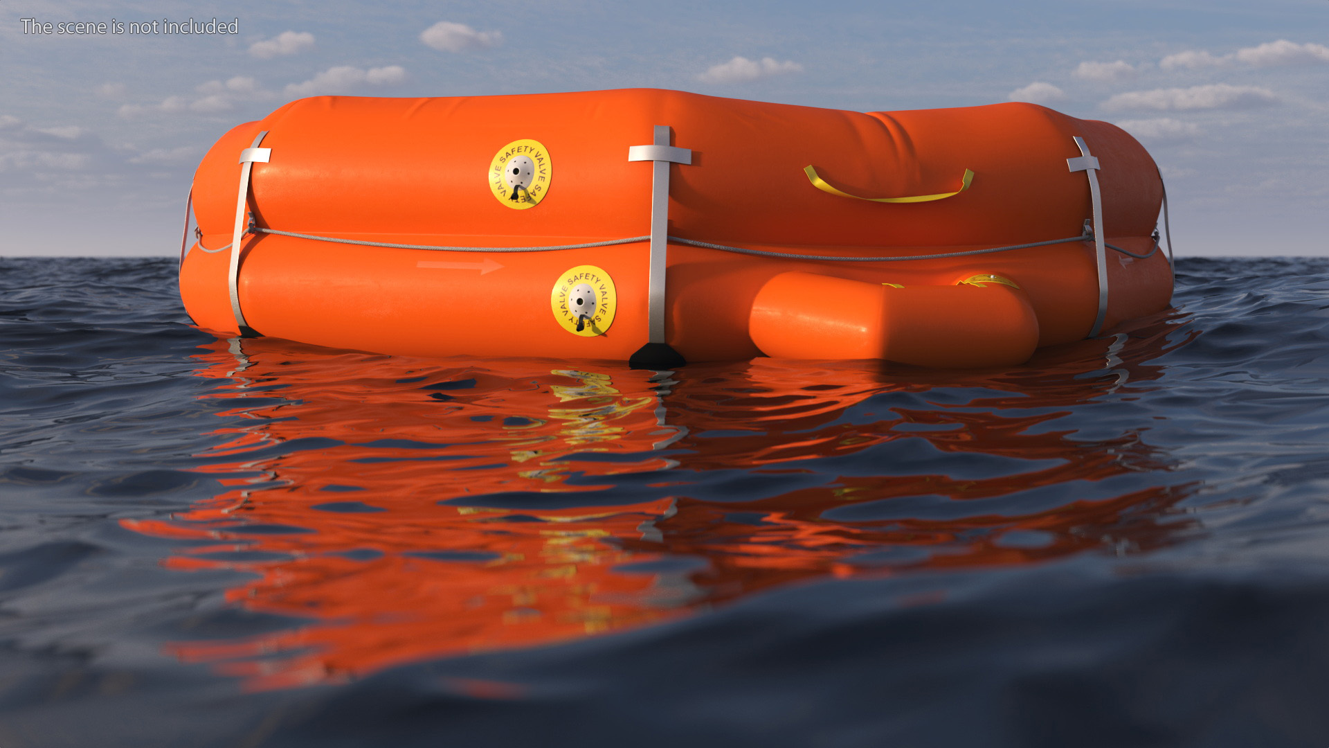 3D model Emergency Inflatable Life Raft