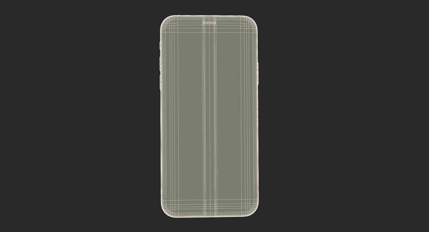 3D Apple iPhone XS Max Silver