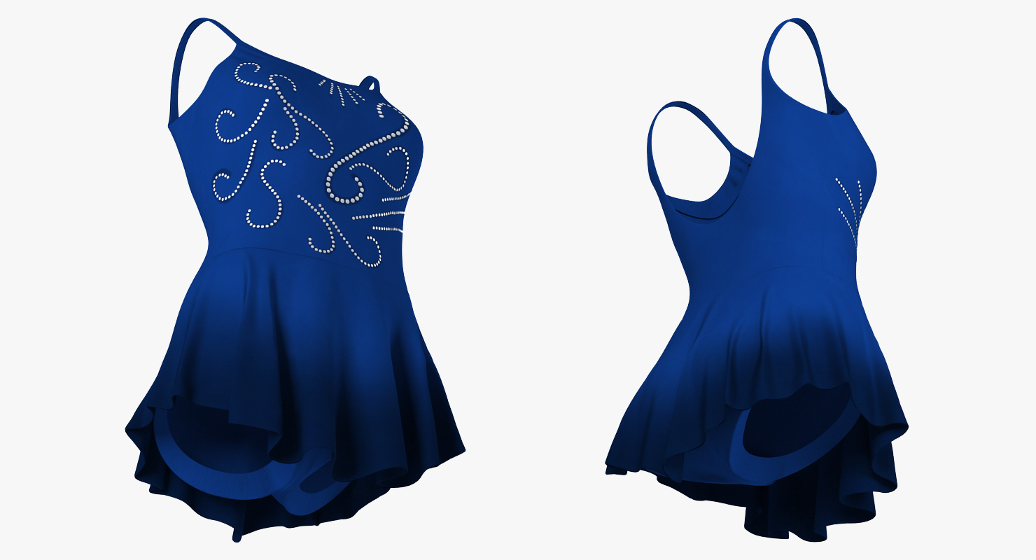 Female Figure Skater Suit 2 3D