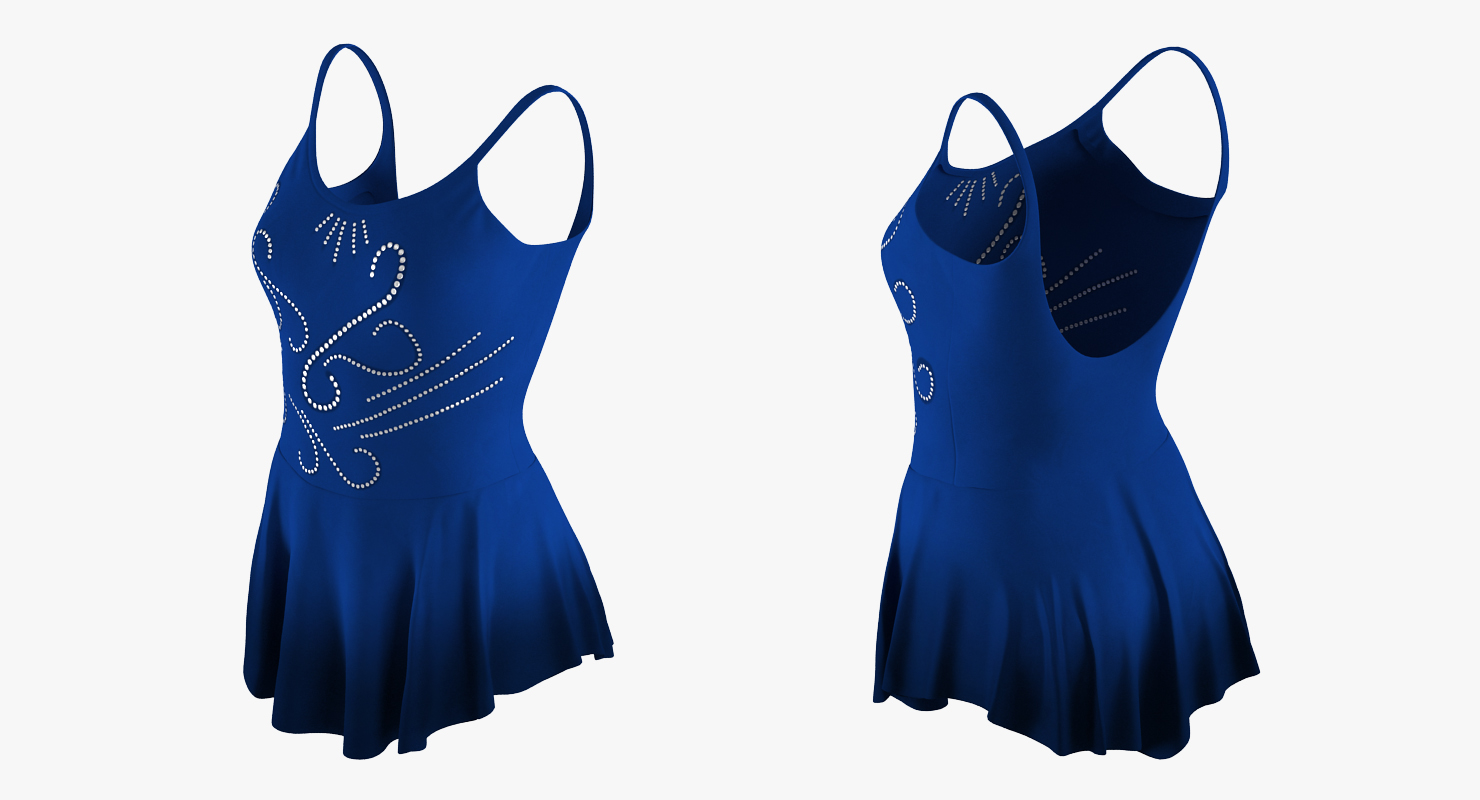 Female Figure Skater Suit 2 3D