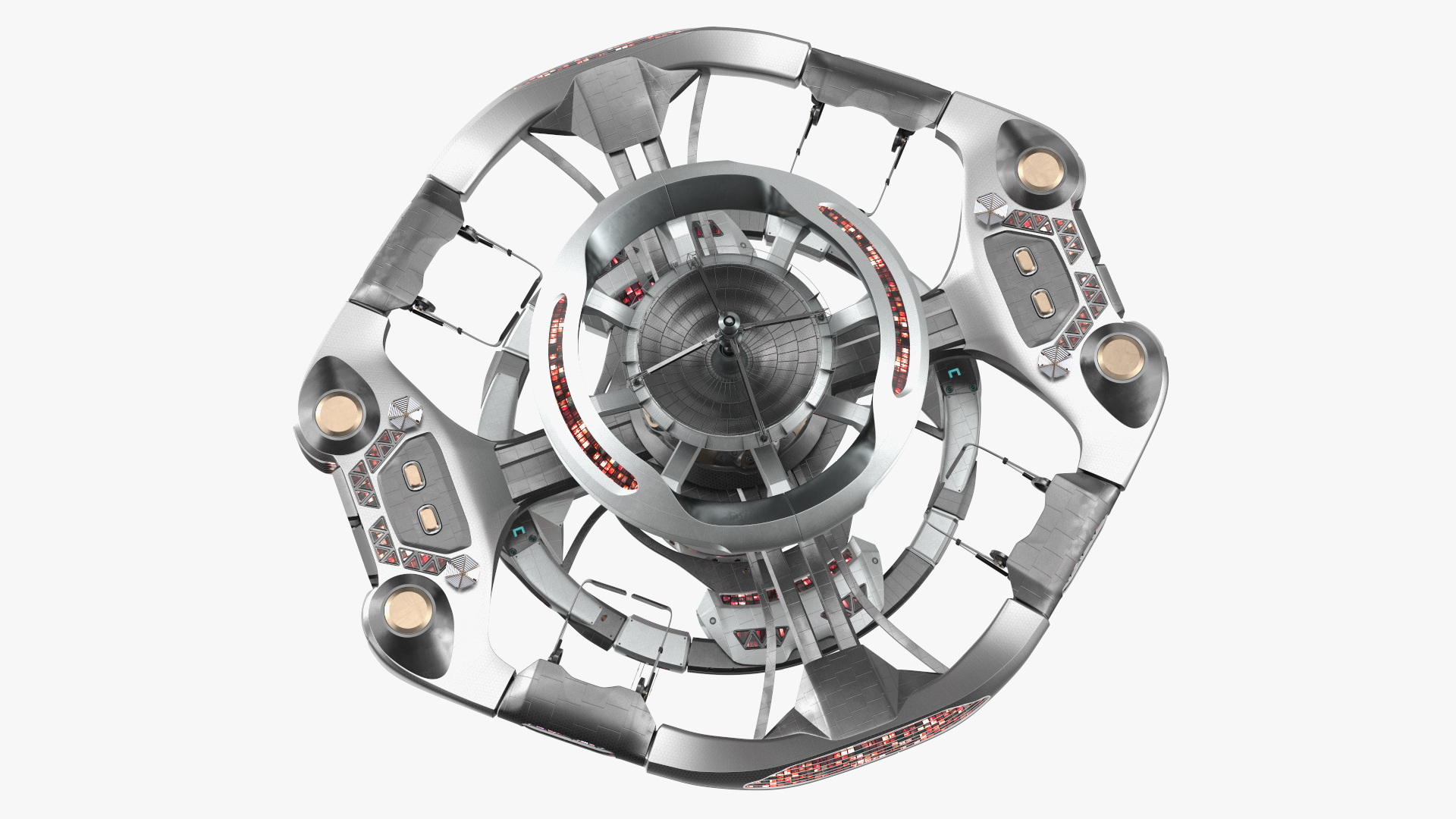 Concept of Space Station 3D model