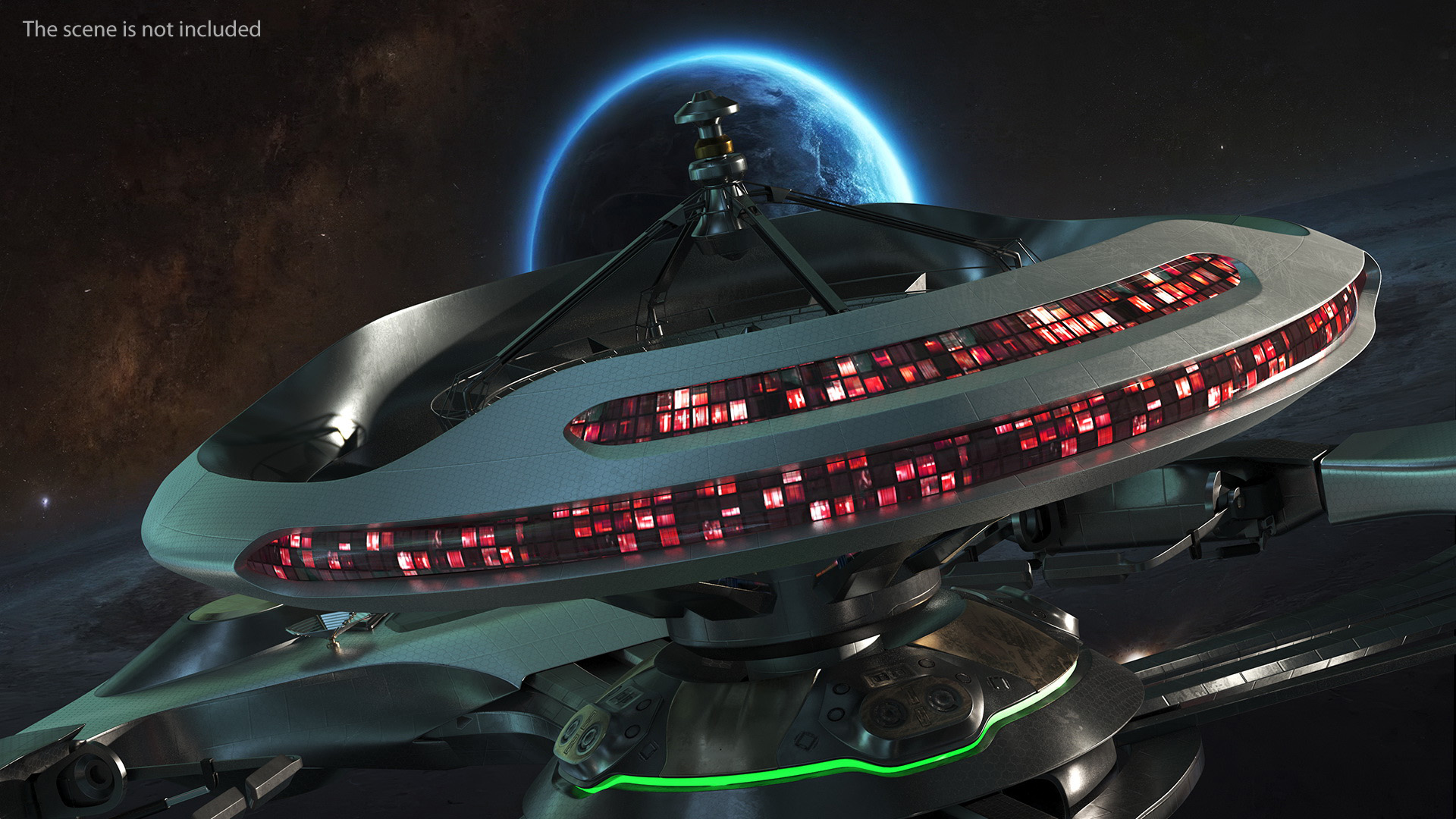 Concept of Space Station 3D model