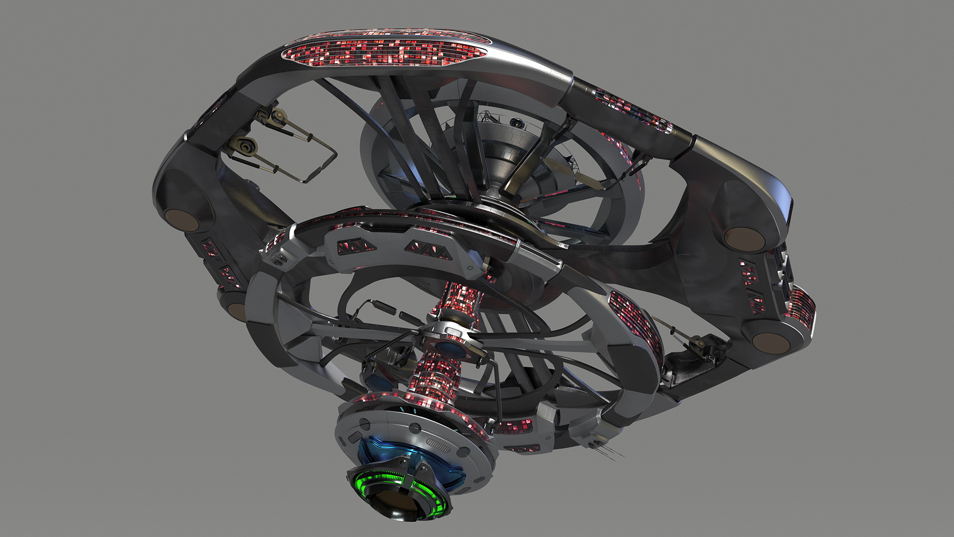 Concept of Space Station 3D model