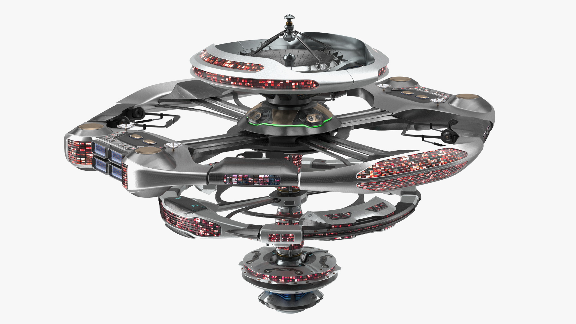 Concept of Space Station 3D model