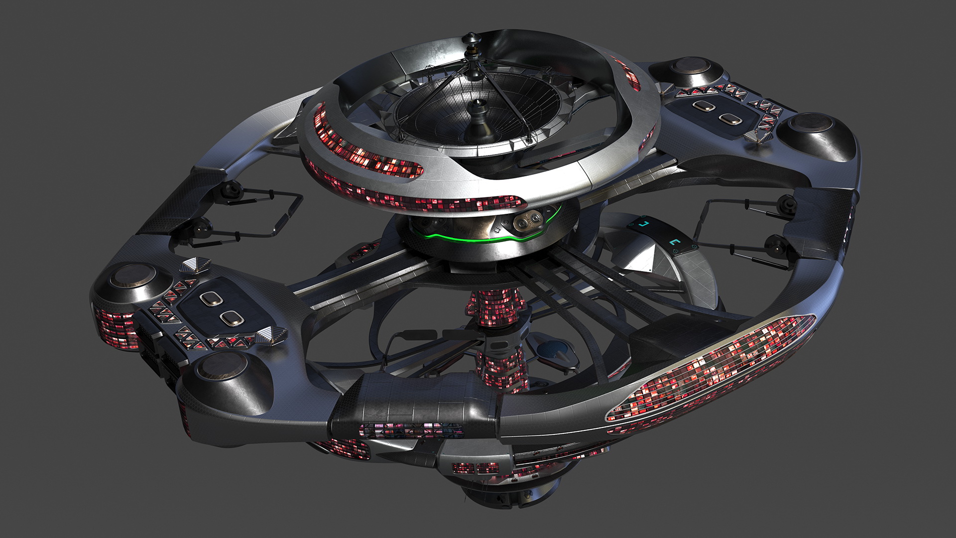 Concept of Space Station 3D model