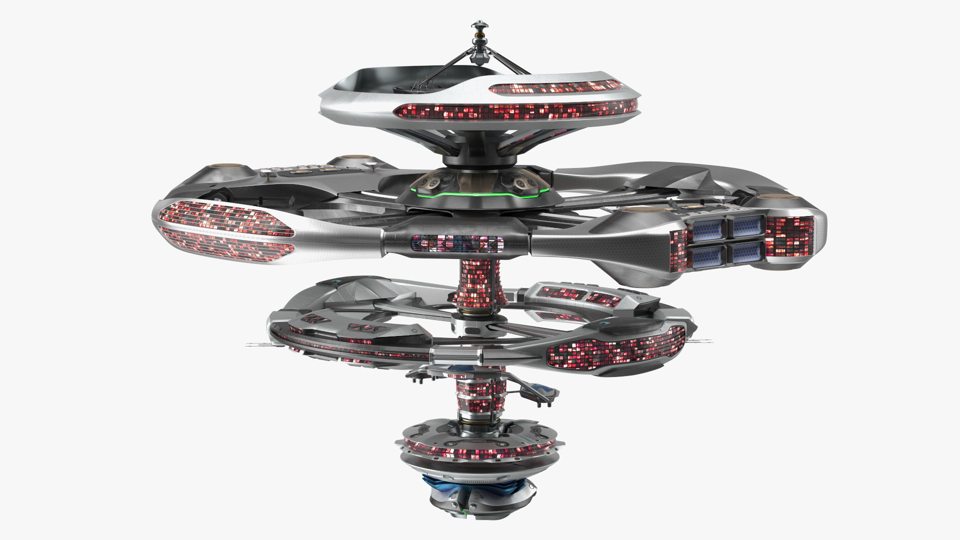 Concept of Space Station 3D model
