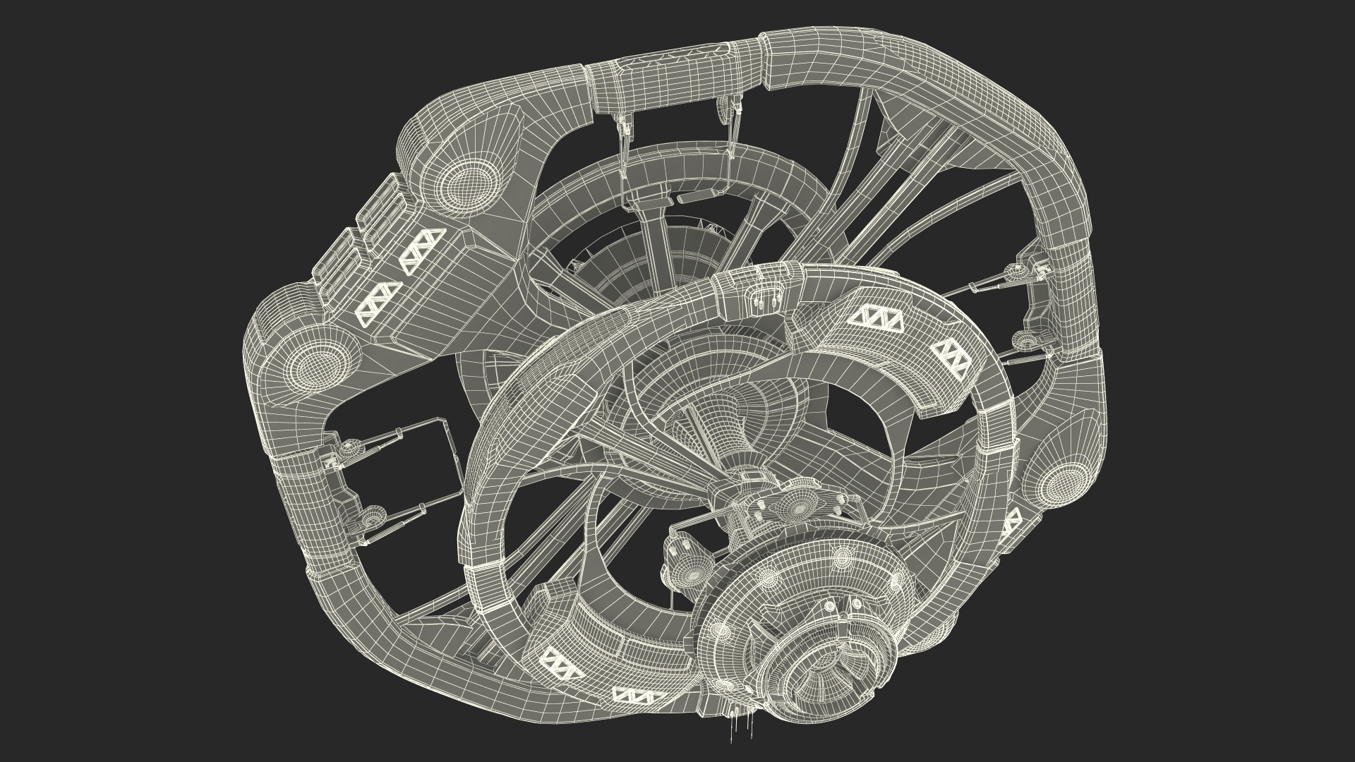 Concept of Space Station 3D model