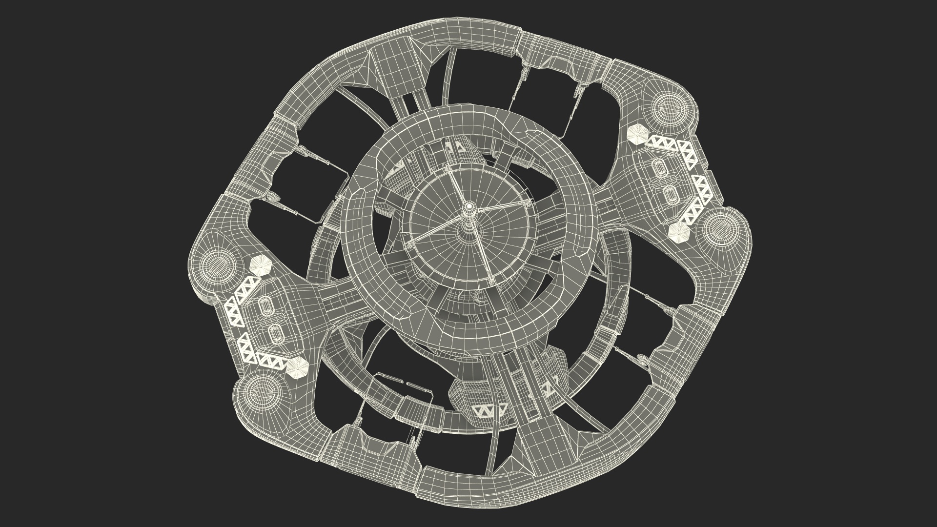 Concept of Space Station 3D model