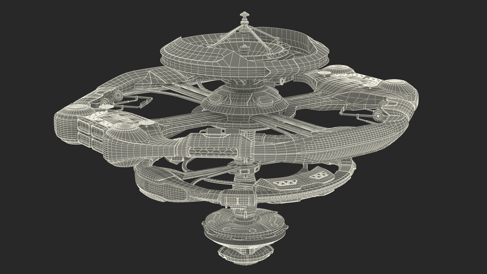 Concept of Space Station 3D model