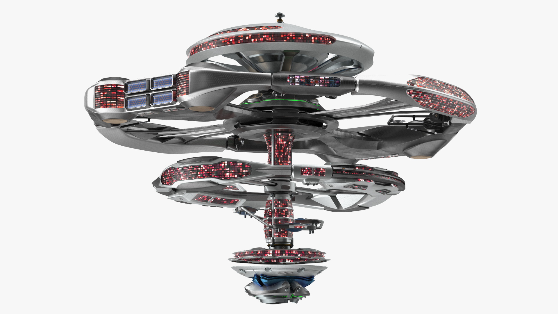 Concept of Space Station 3D model