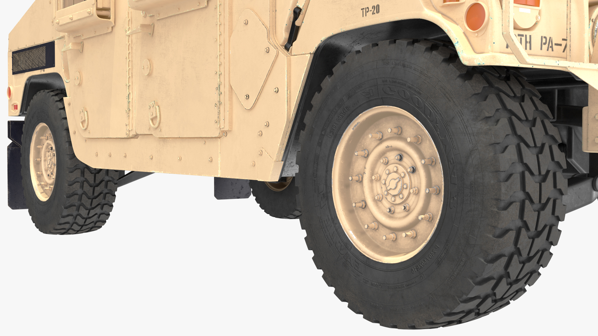 3D US Army Transport Helicopter With Humvee M1151