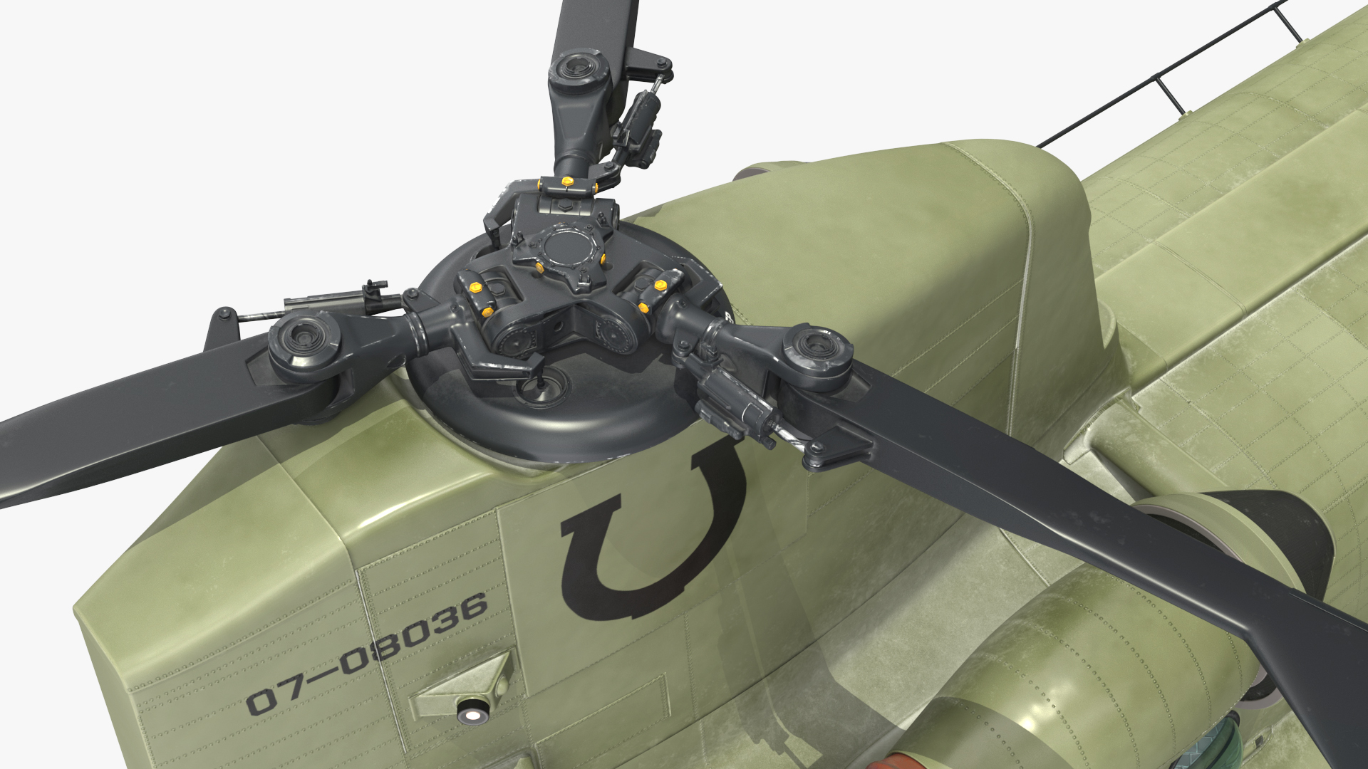 3D US Army Transport Helicopter With Humvee M1151