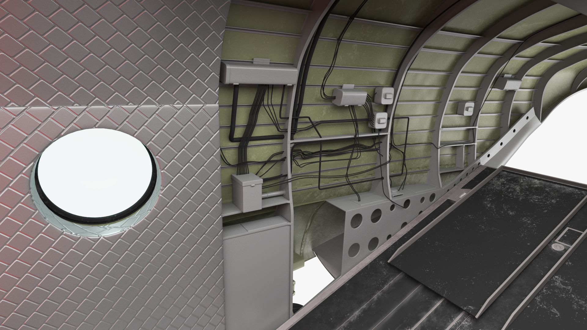 3D US Army Transport Helicopter With Humvee M1151