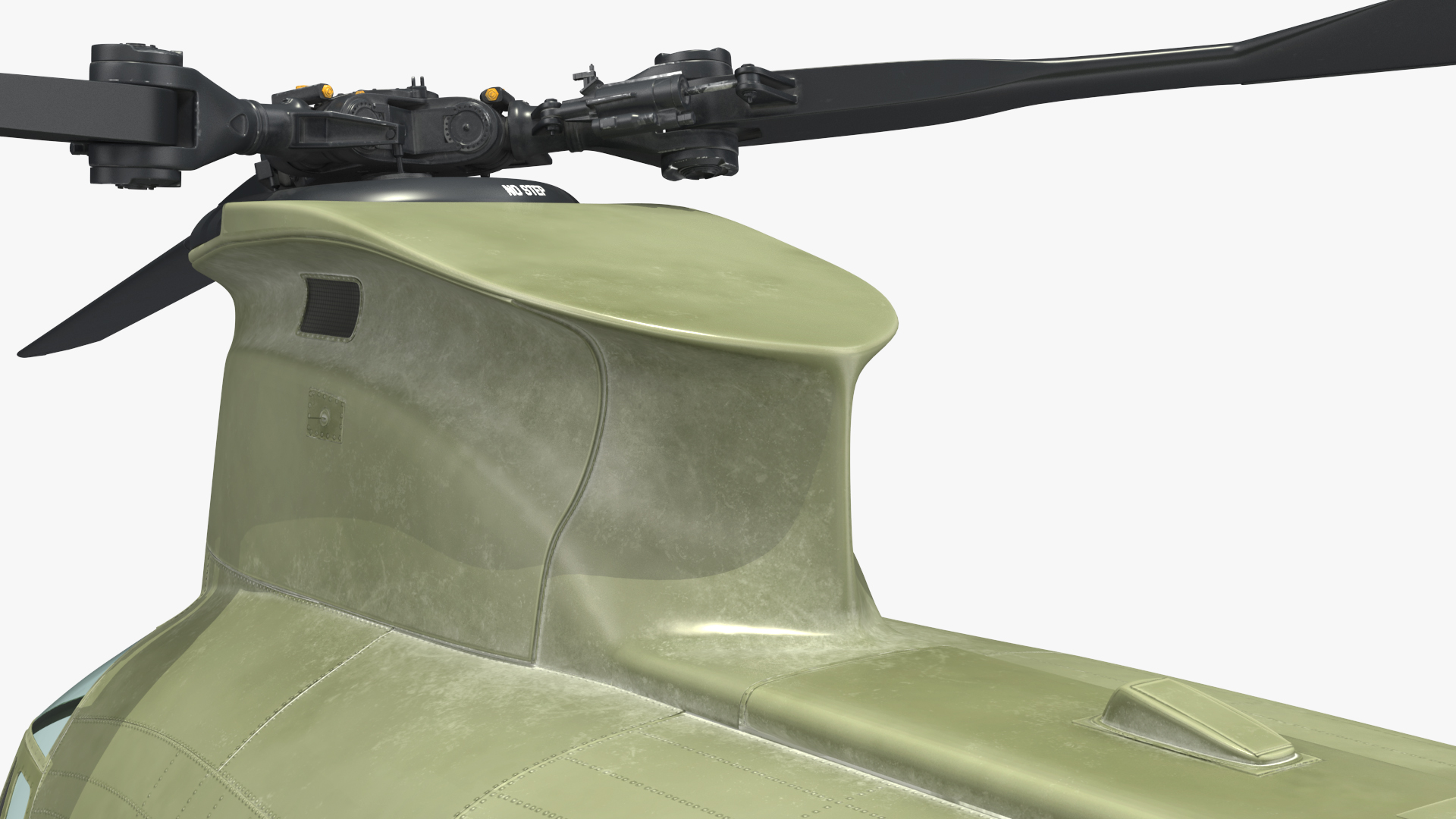 3D US Army Transport Helicopter With Humvee M1151