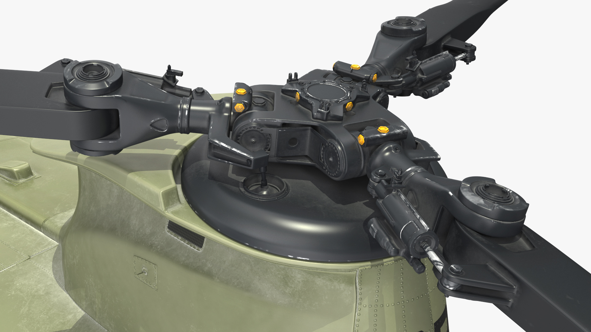 3D US Army Transport Helicopter With Humvee M1151