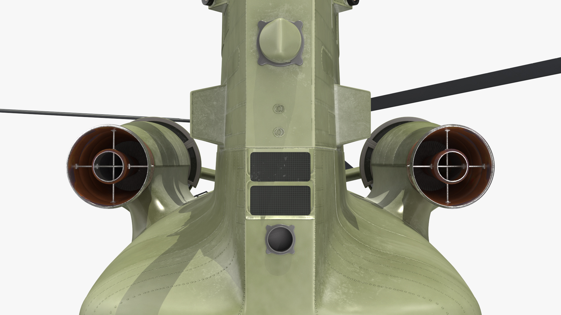 3D US Army Transport Helicopter With Humvee M1151