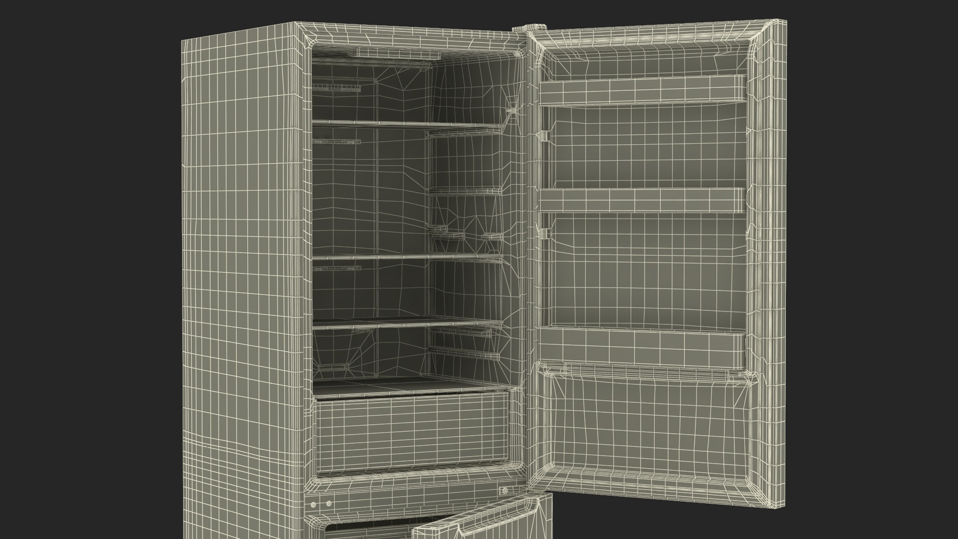 Fridge Candy CCRN 6180S White 3D model