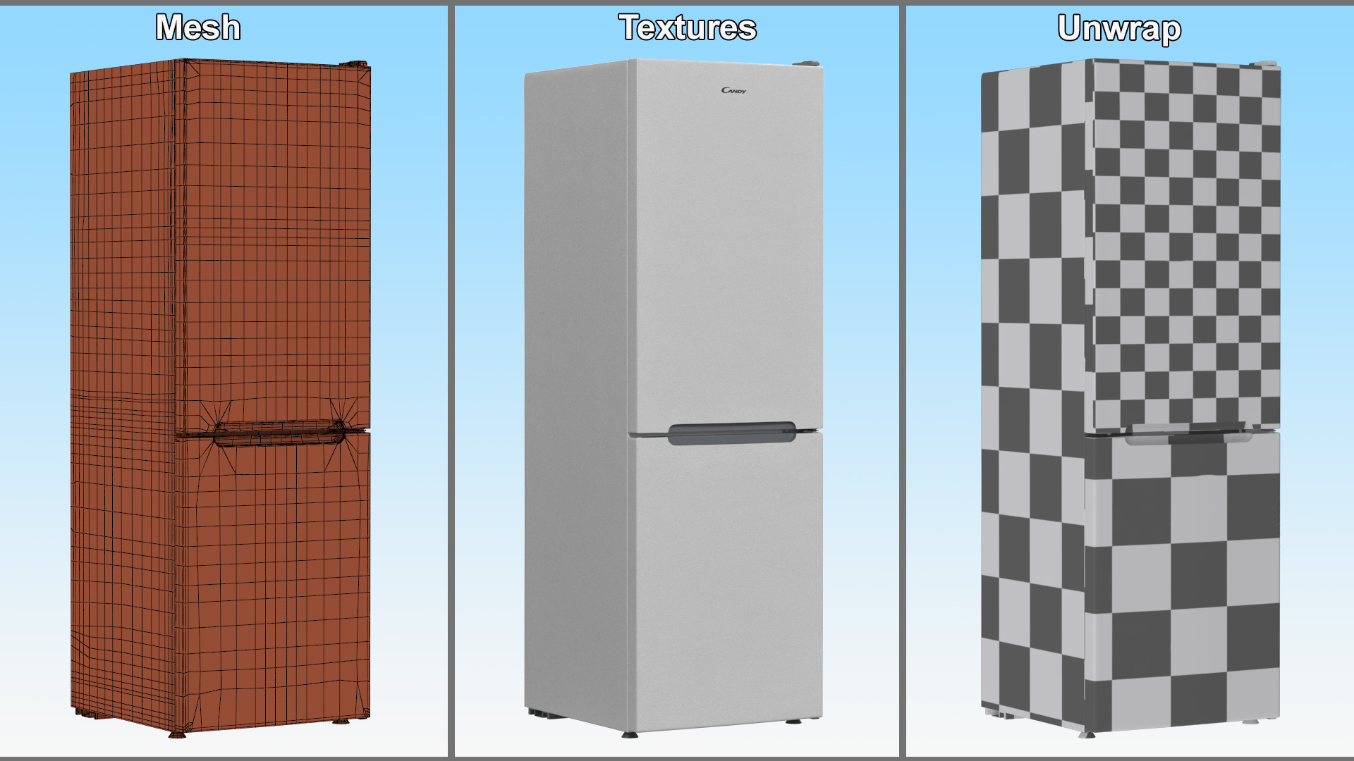 Fridge Candy CCRN 6180S White 3D model