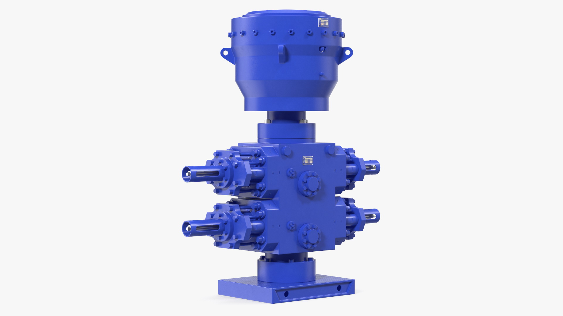 3D model Industrial Hydraulic Pump Unit Blue