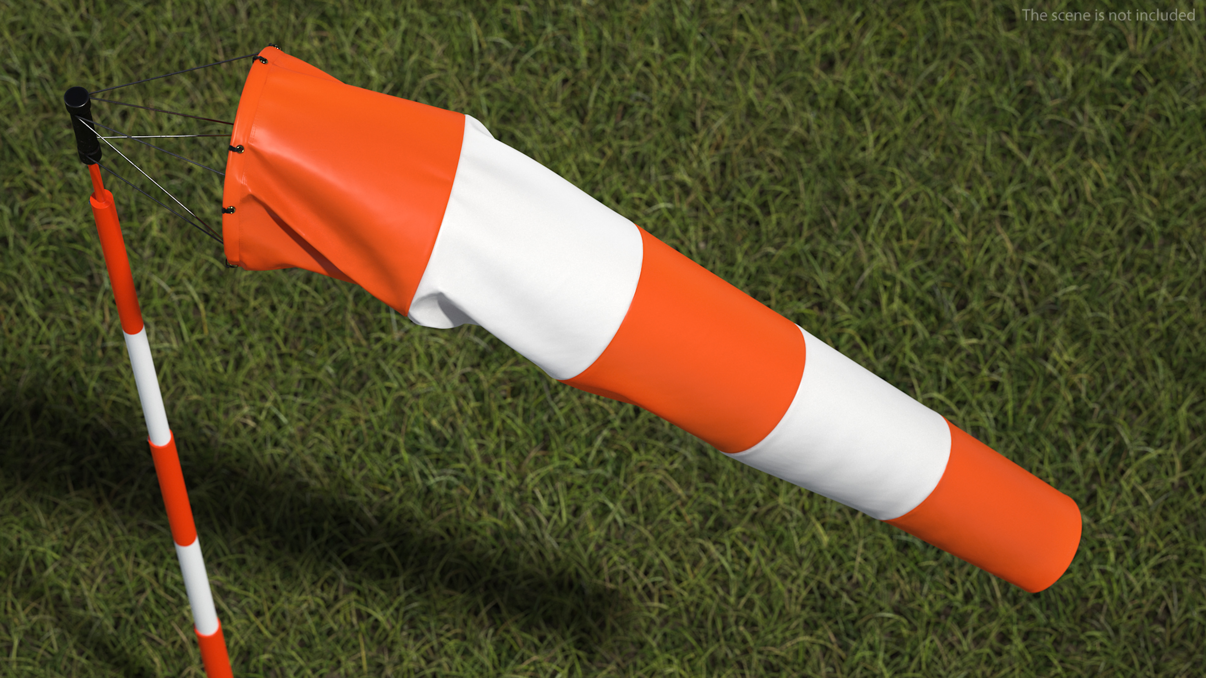 Windsock with Wind Speed 3 Knots 3D
