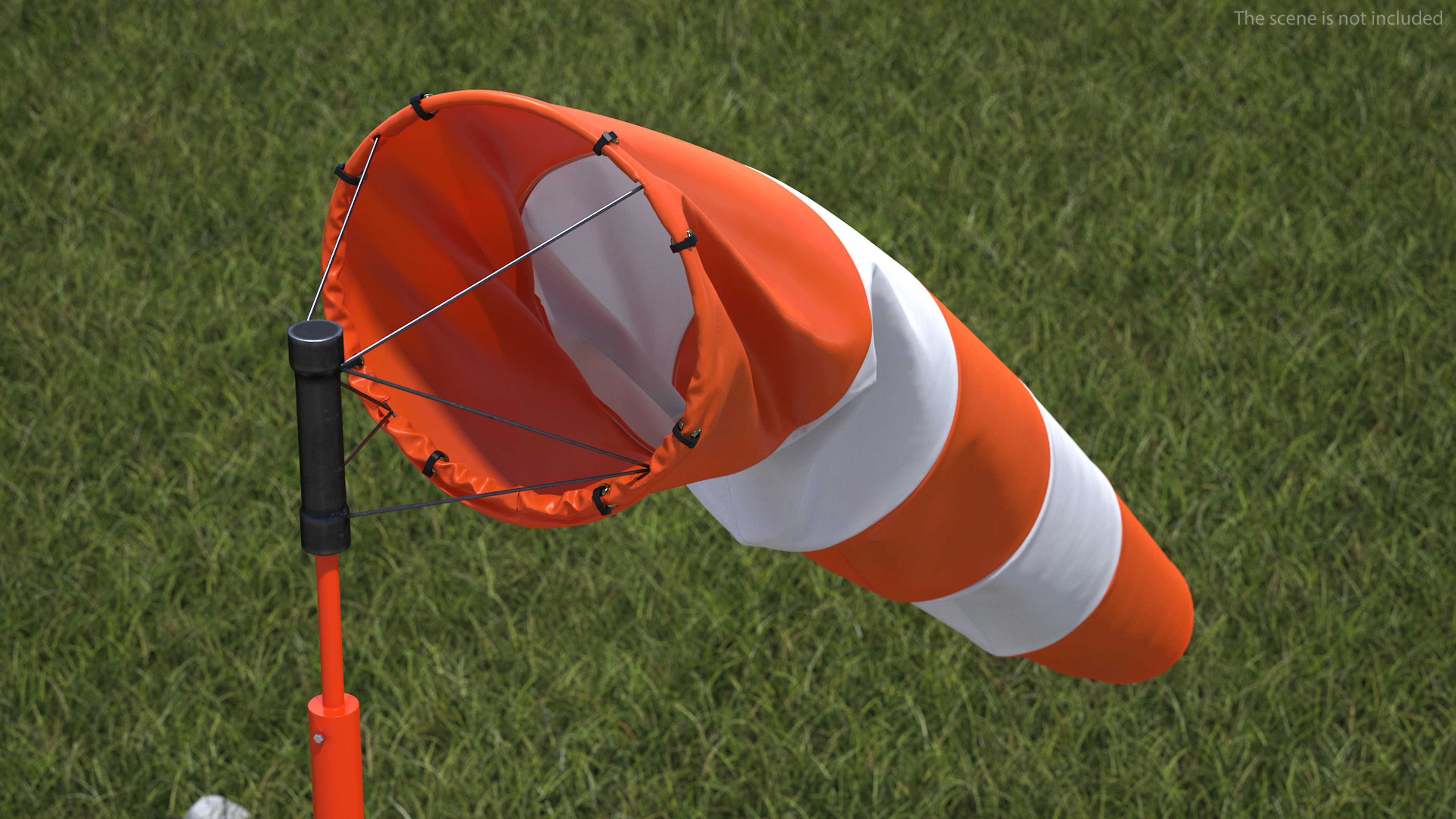 Windsock with Wind Speed 3 Knots 3D
