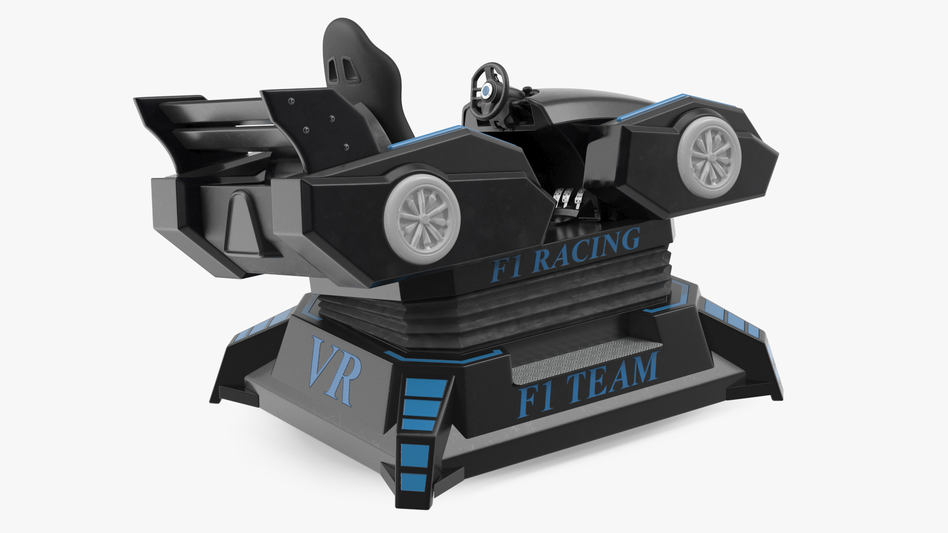 3D model VR Racing Game OFF Rigged