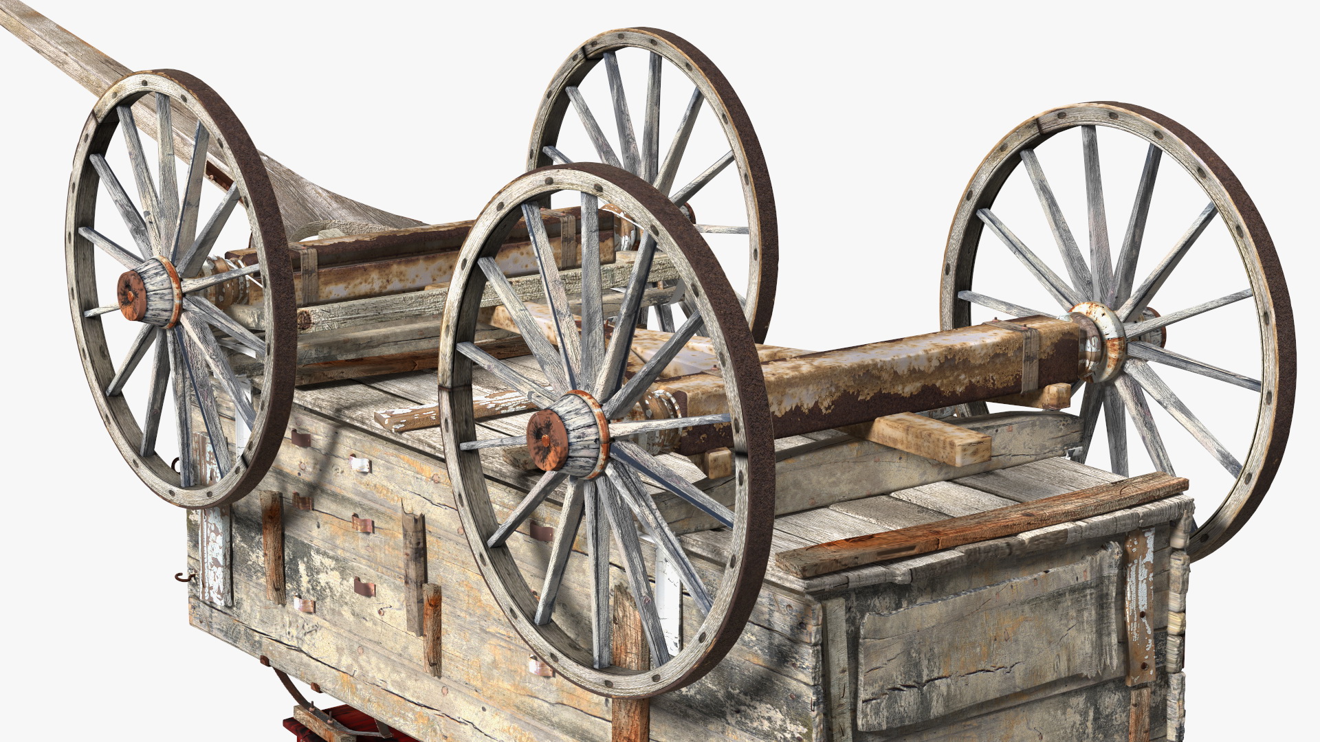 Old West Wagon 3D model