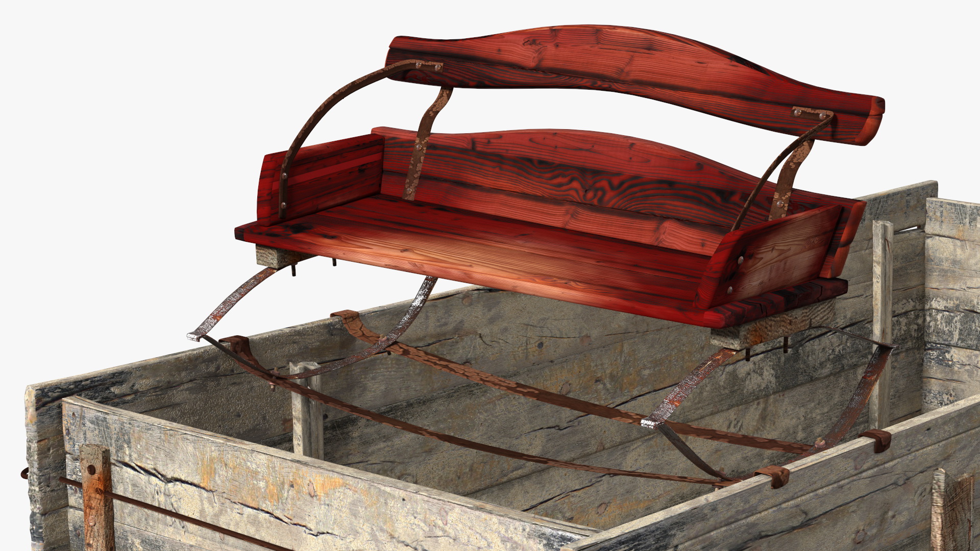 Old West Wagon 3D model