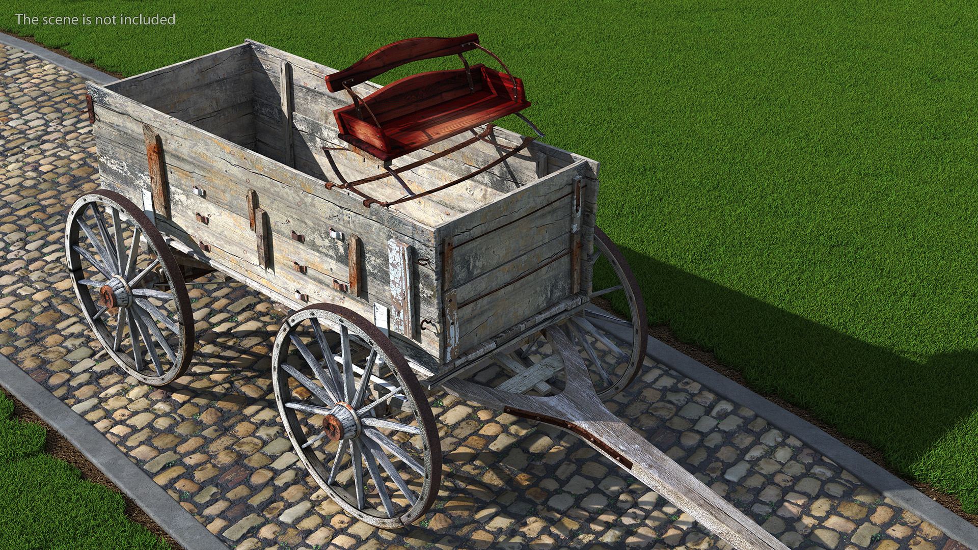 Old West Wagon 3D model