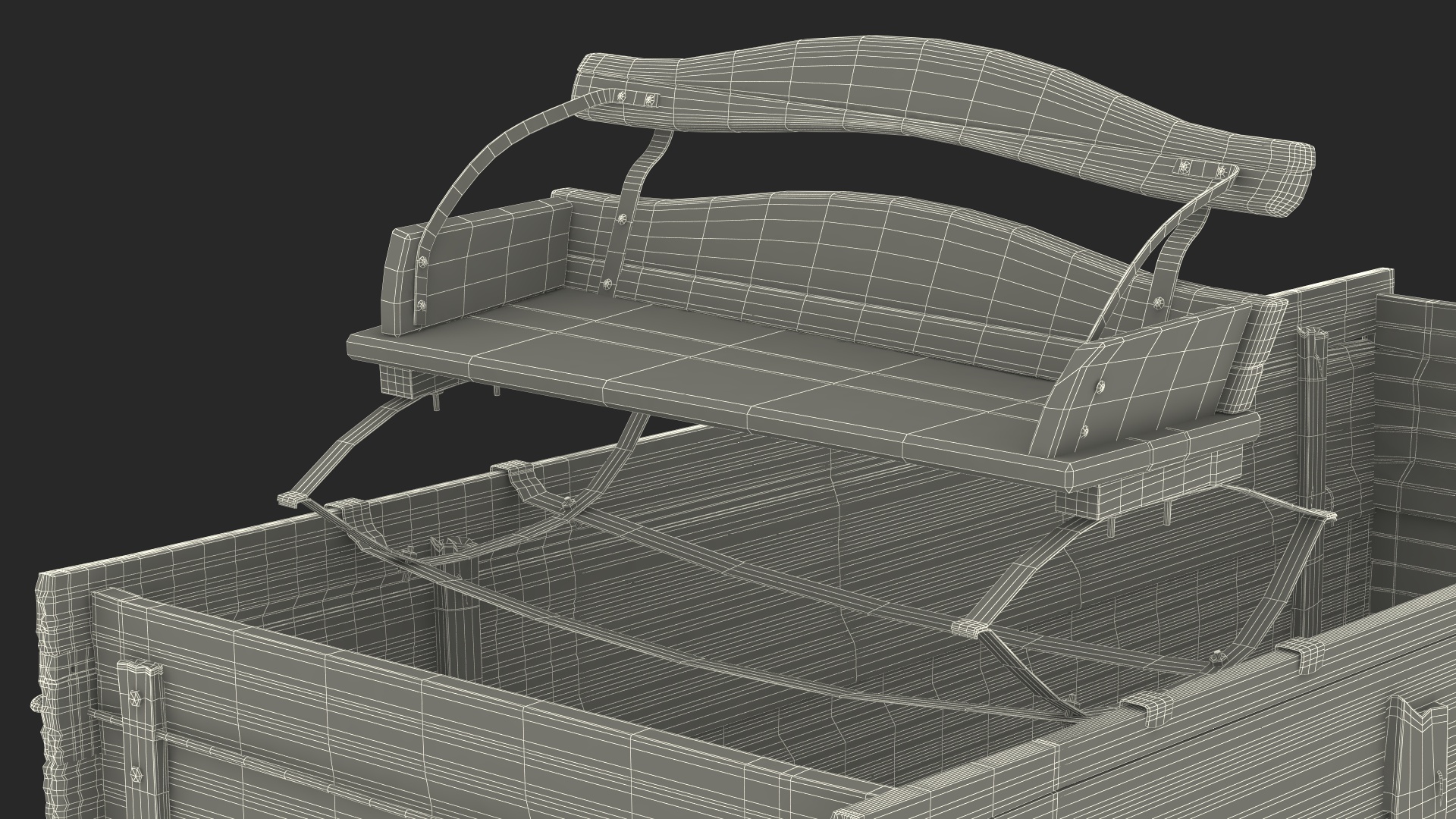 Old West Wagon 3D model