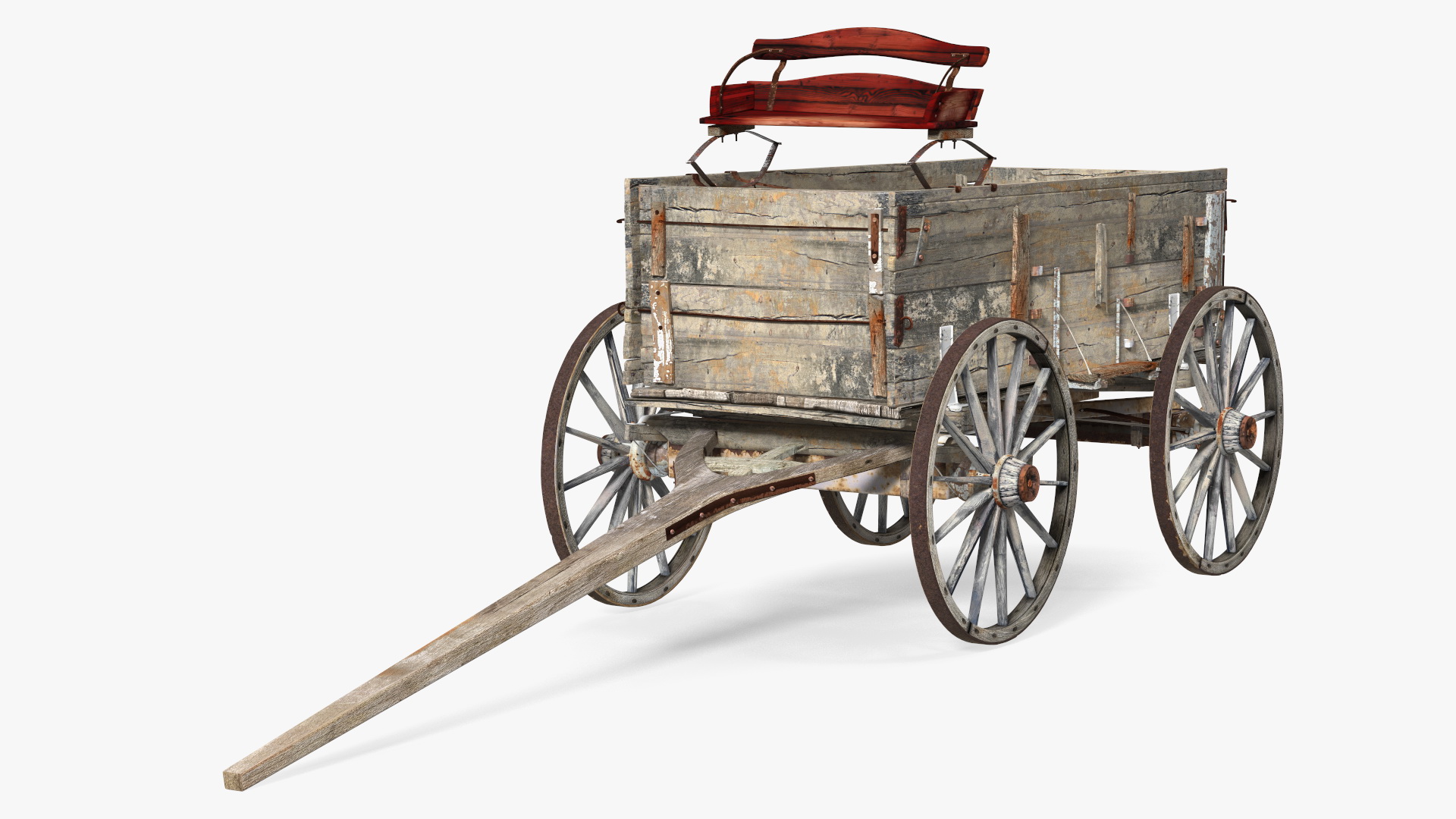 Old West Wagon 3D model