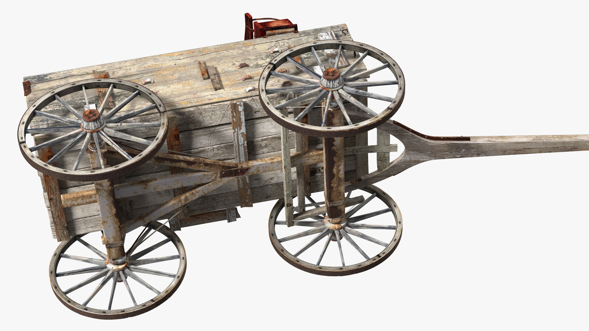 Old West Wagon 3D model