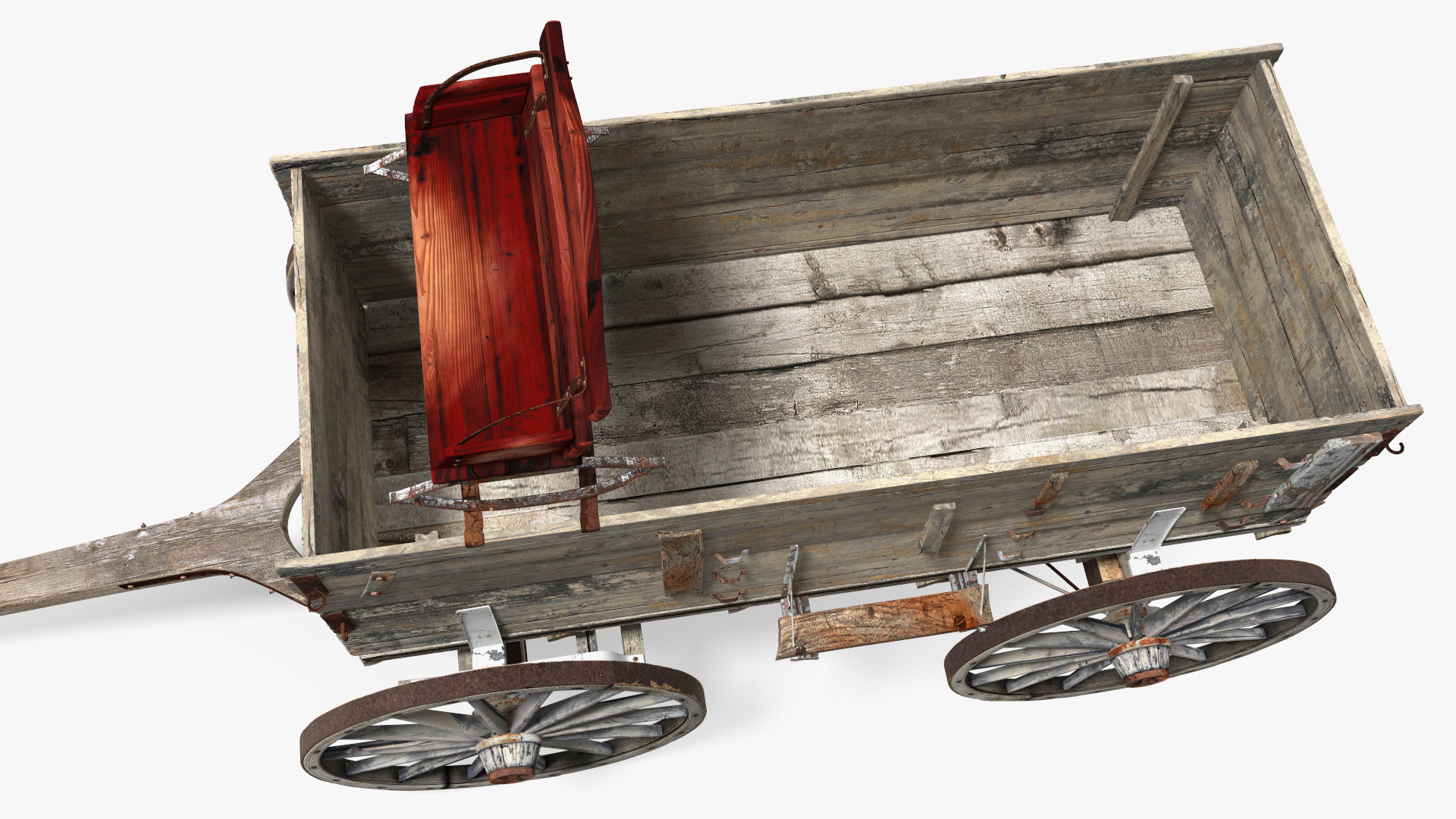 Old West Wagon 3D model
