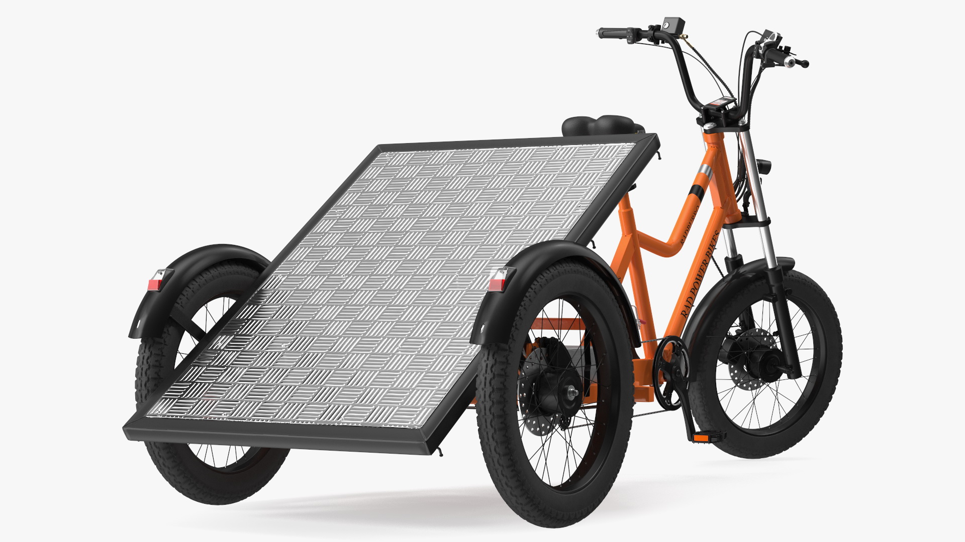 3D Rad Power Bike RadBurro with Flatbed Rigged model