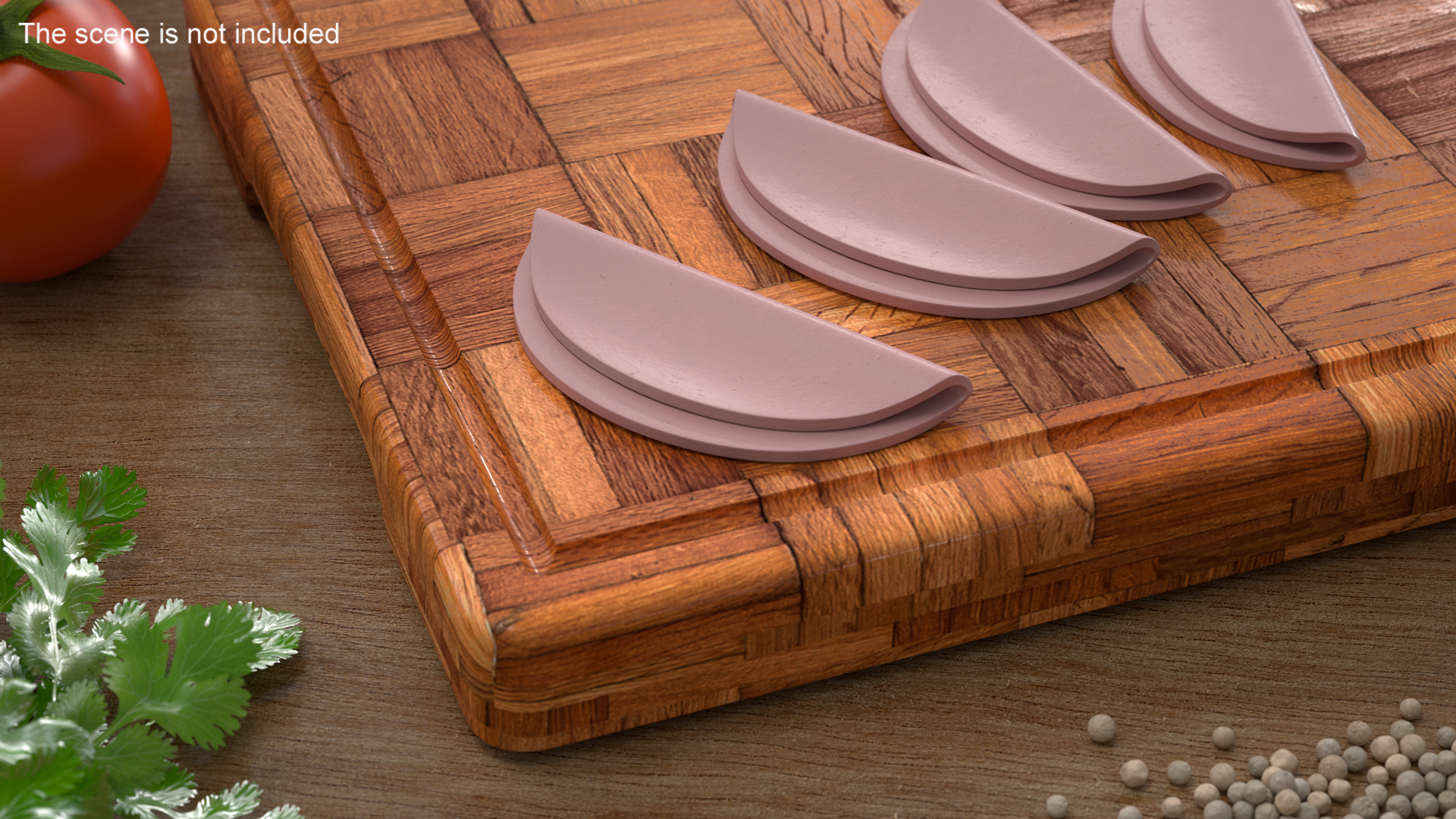 3D model Slice Boiled Sausage