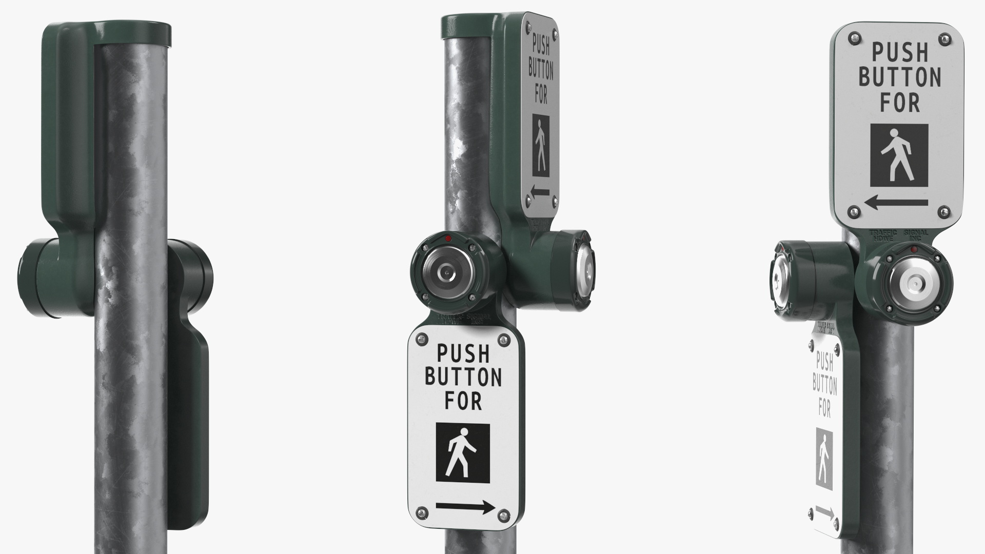 3D Crosswalk Button