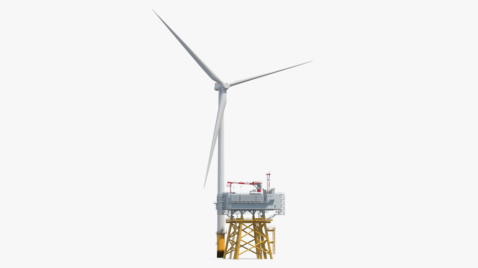 3D Offshore Wind Farm with Turbine