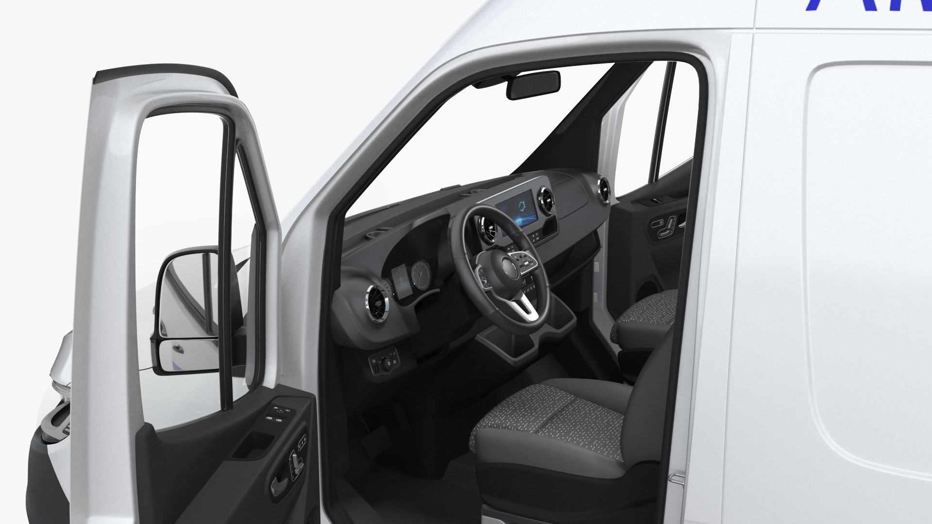 3D Ambulance Van Generic Rigged model