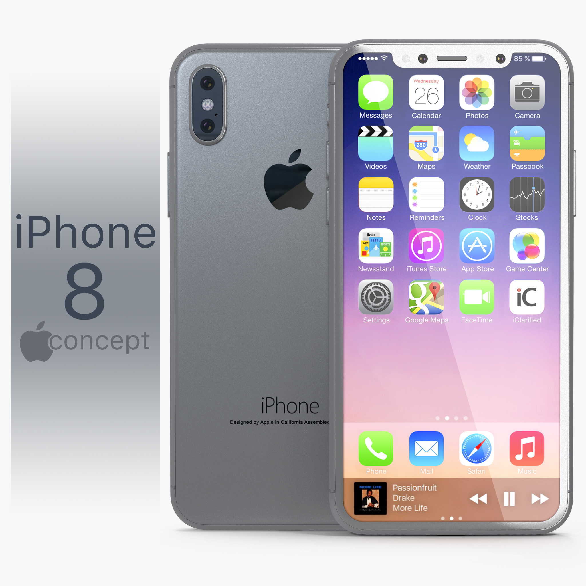 Iphone 8 Concept, view 4