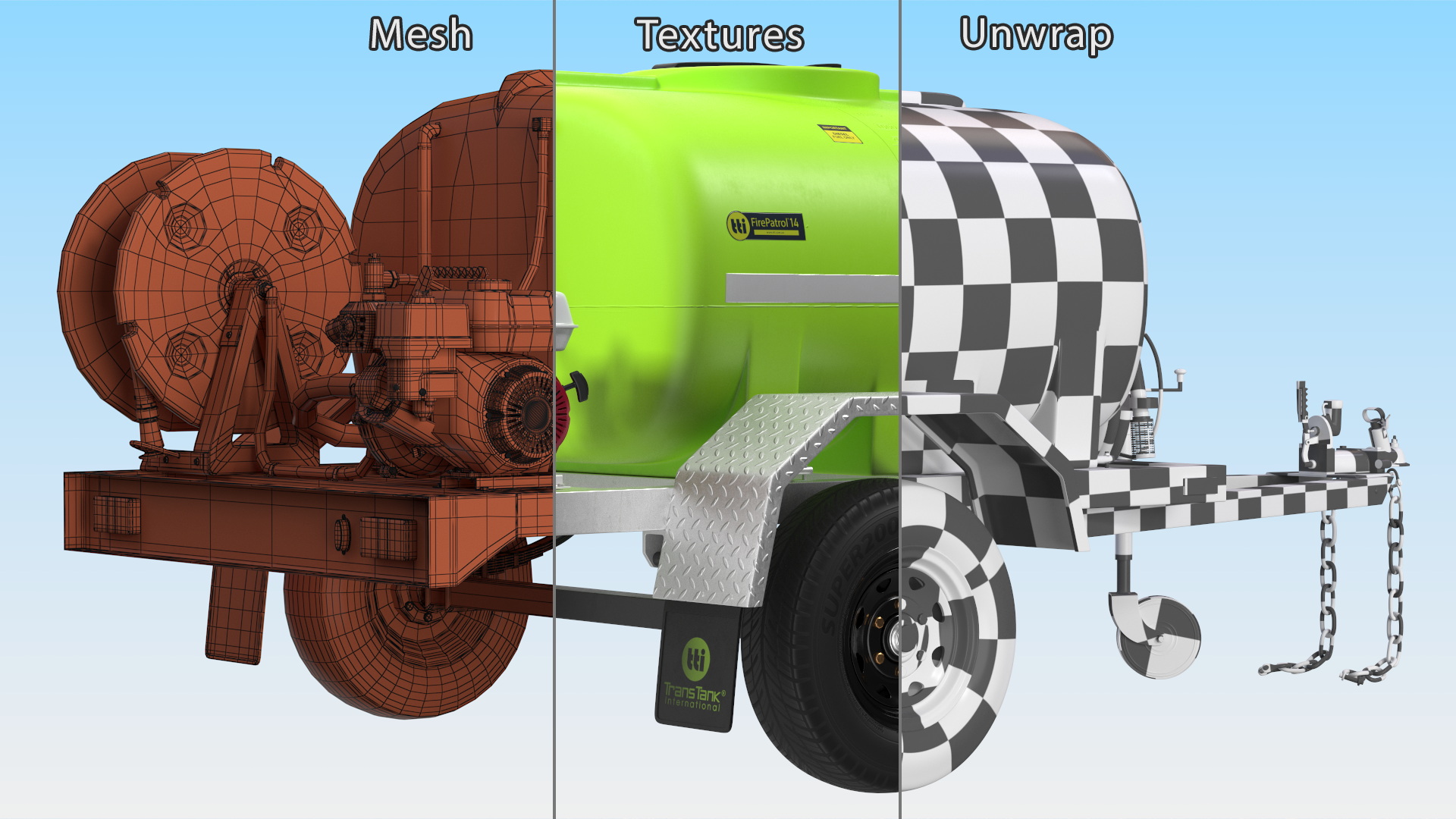 3D Fire Fighting Trailer