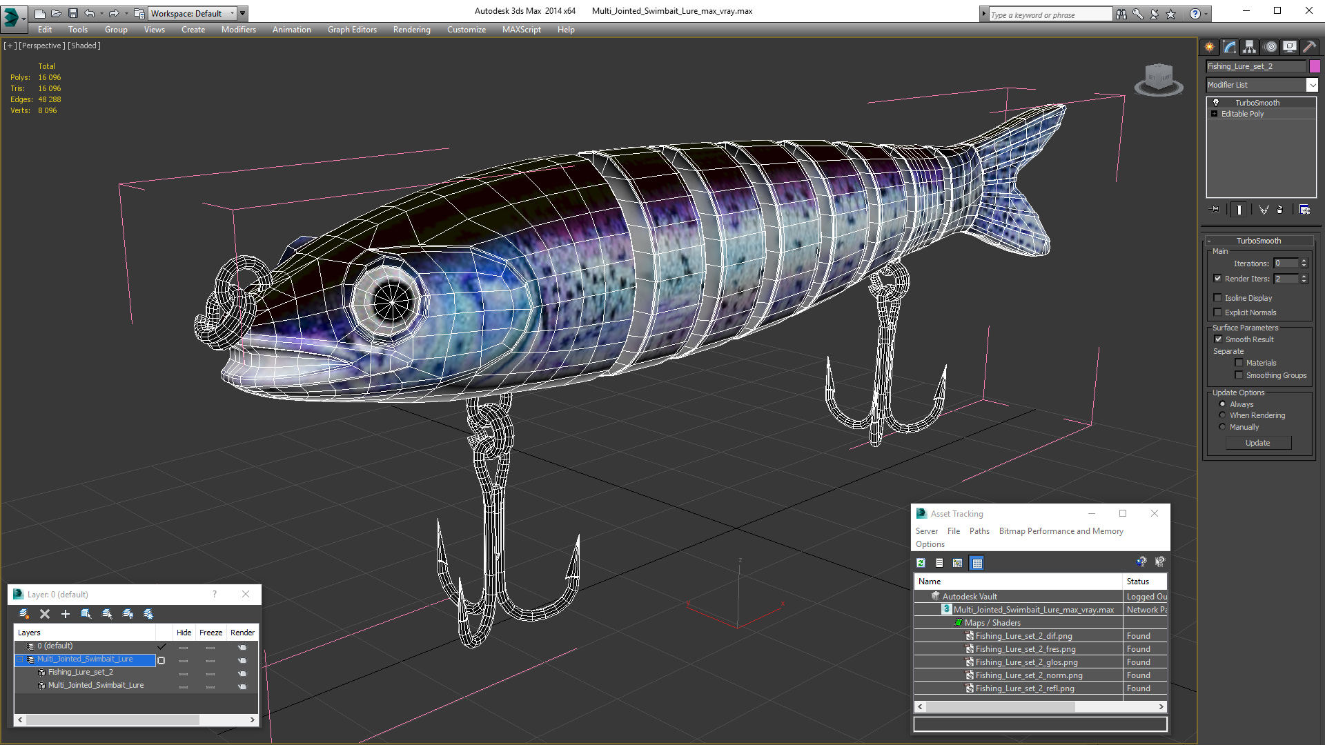 Multi Jointed Swimbait Lure 3D