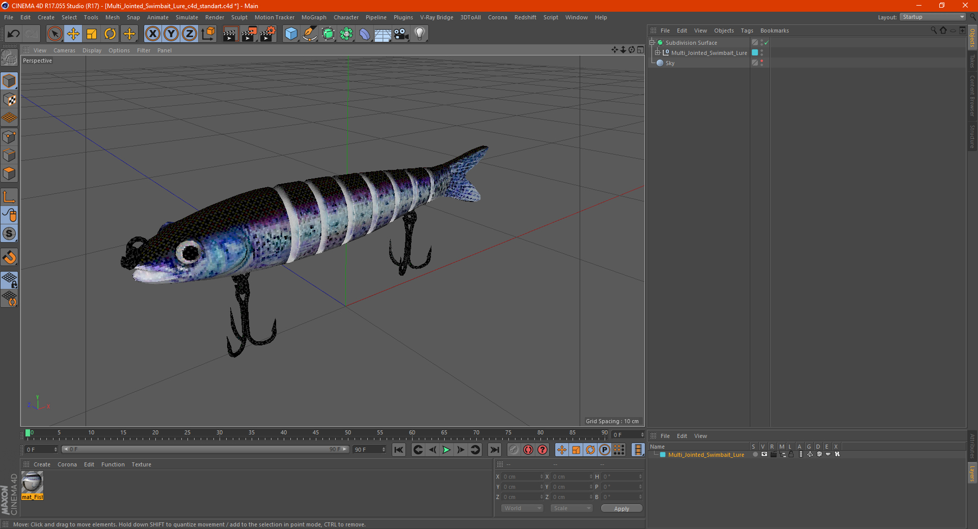 Multi Jointed Swimbait Lure 3D