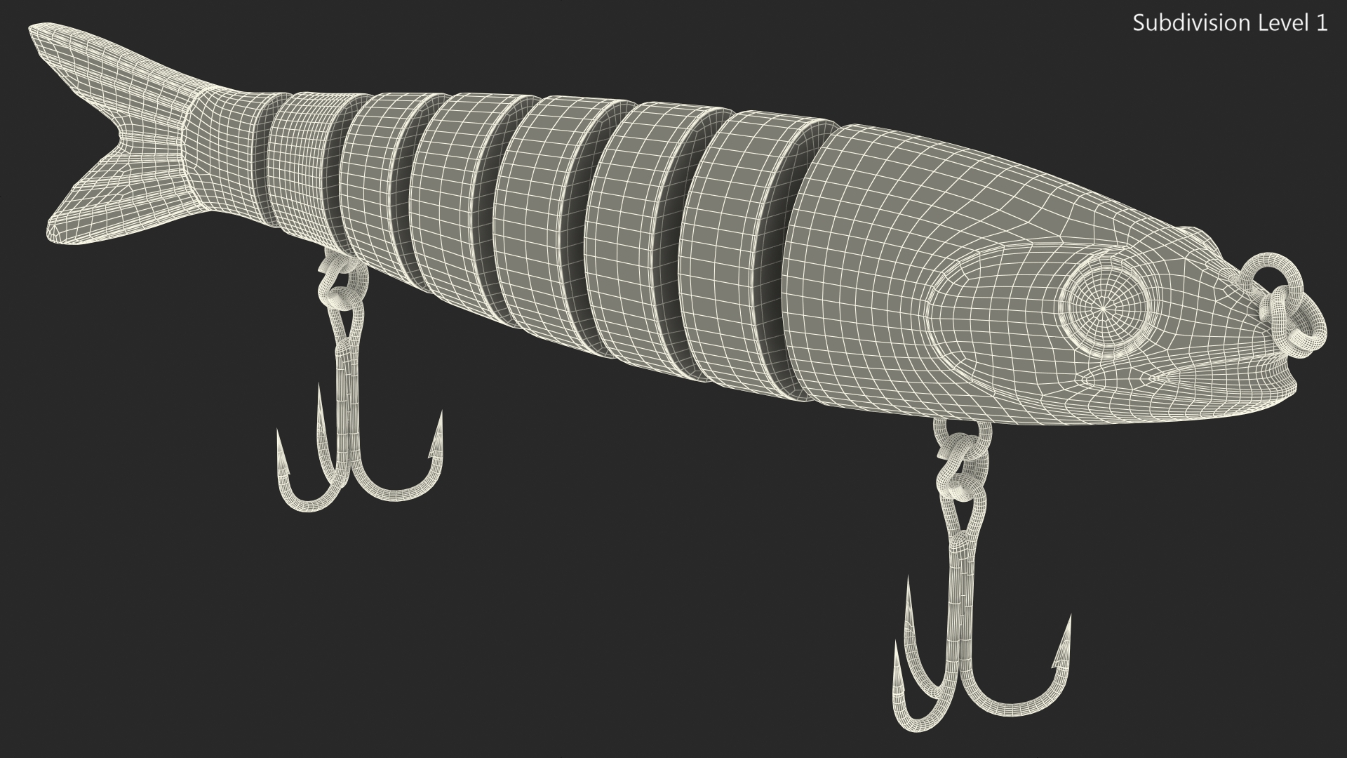 Multi Jointed Swimbait Lure 3D