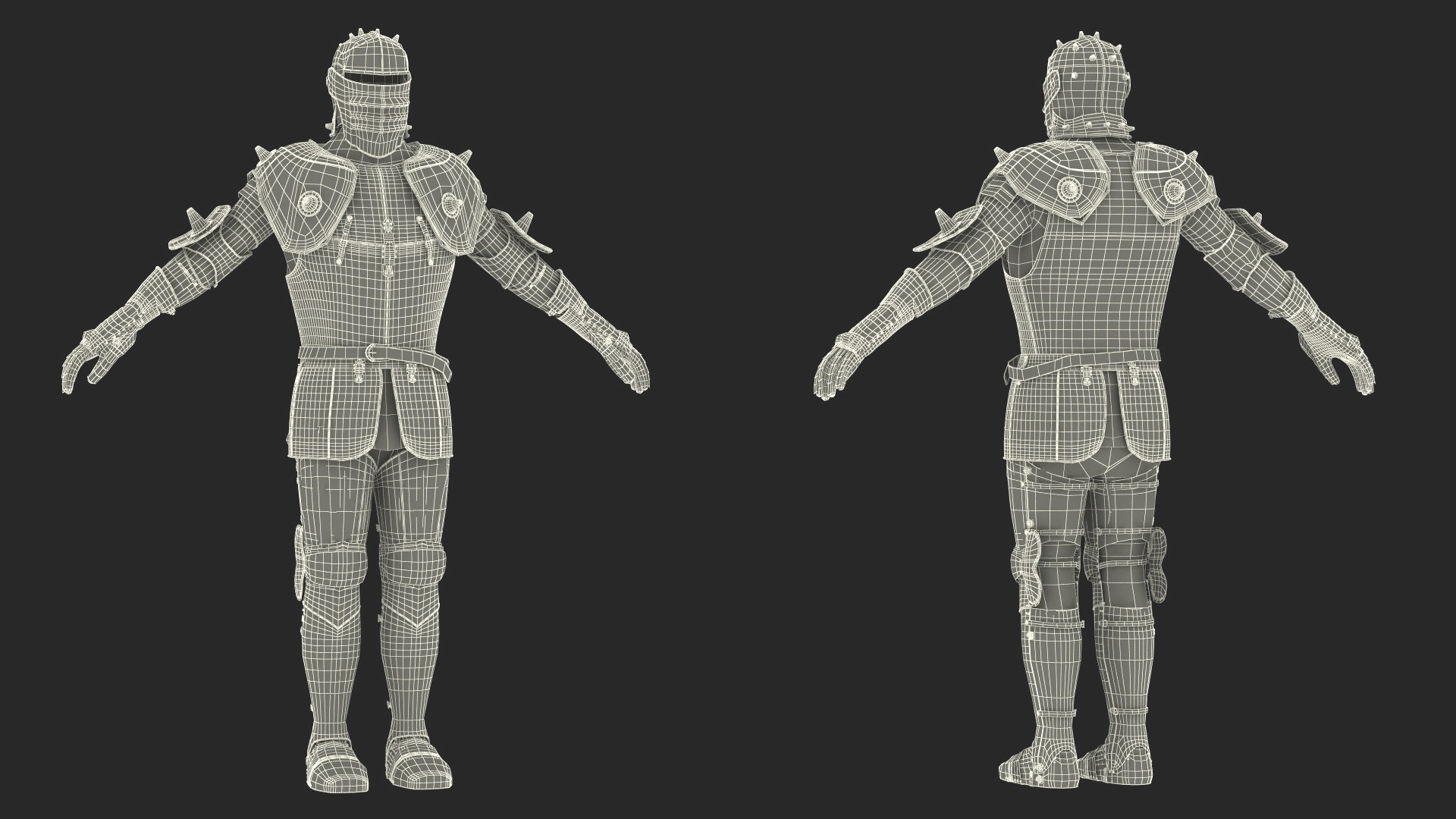 3D Medieval Knight Armor Suit