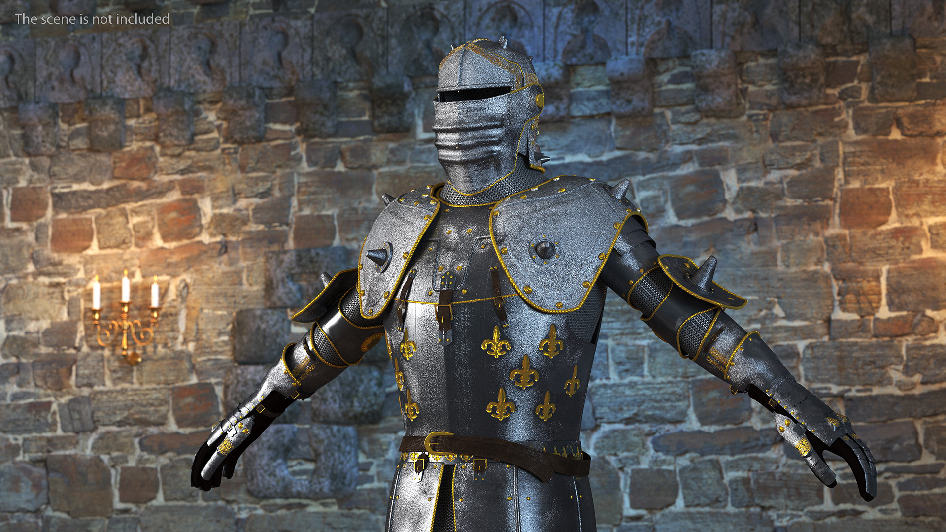 3D Medieval Knight Armor Suit