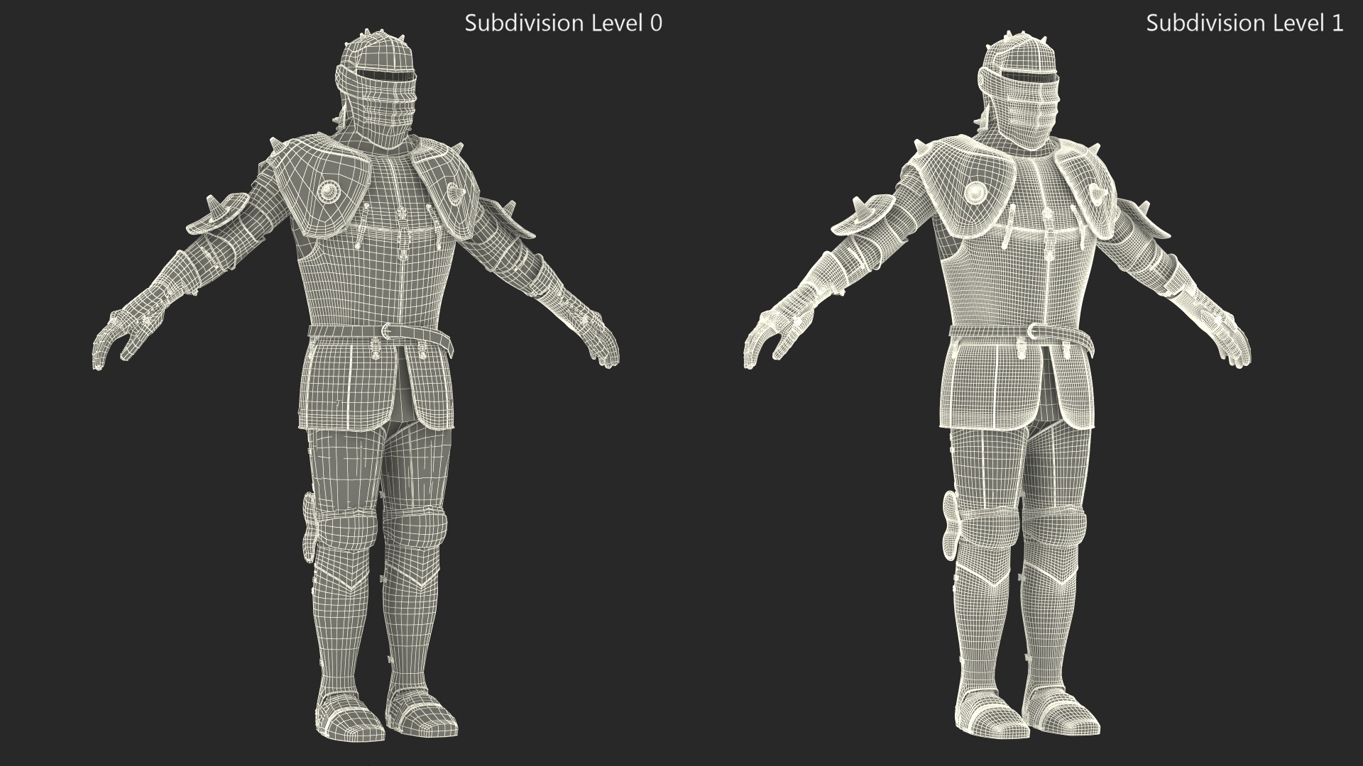 3D Medieval Knight Armor Suit